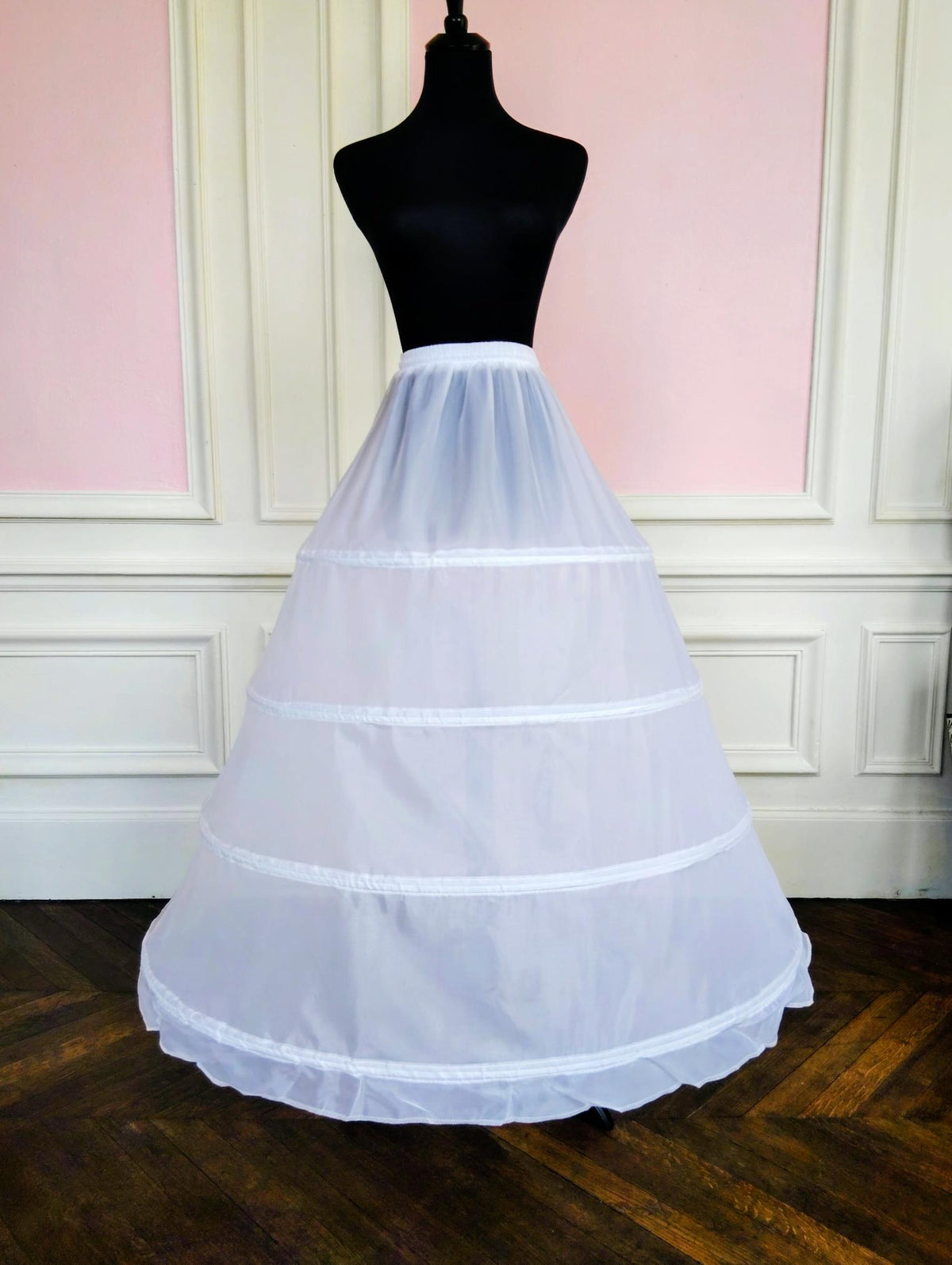Jupon Crinoline Blanc 4 Cerceaux, Robe de Mariée & Bal
