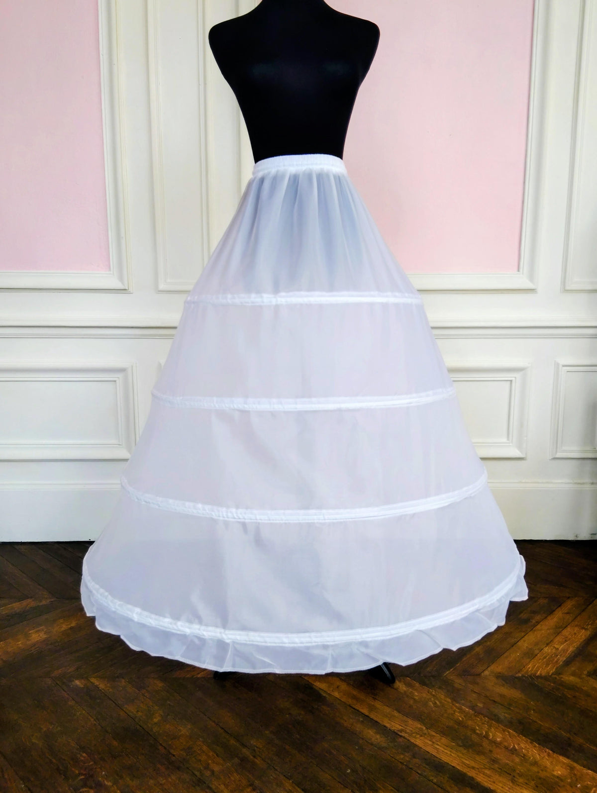 Jupon Crinoline Blanc 4 Cerceaux, Robe de Mariée & Bal