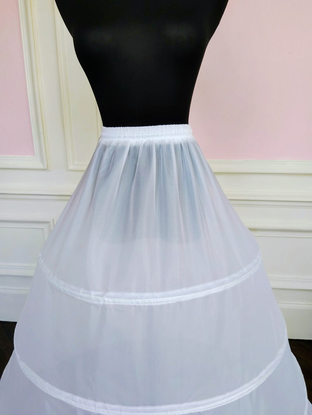 Jupon Crinoline Blanc 4 Cerceaux, Robe de Mariée & Bal
