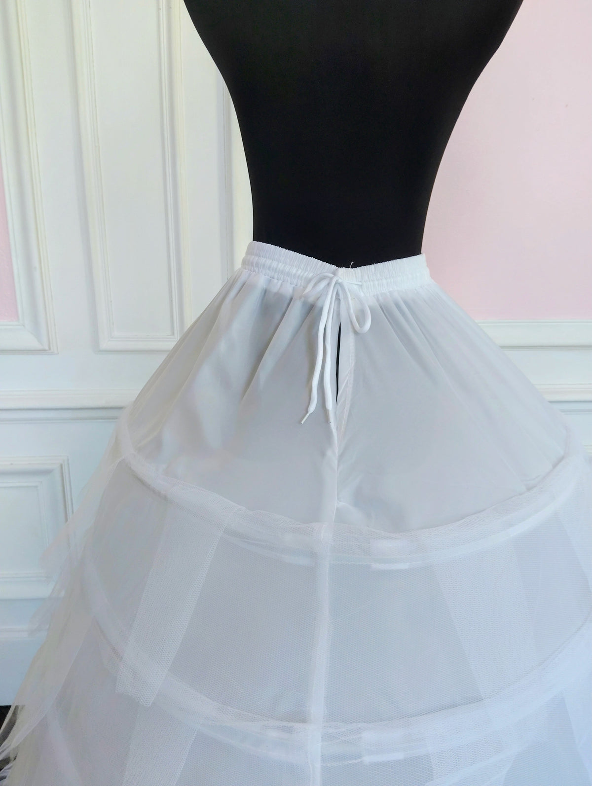 Jupon Mariée XXL 6 Cerceaux & 6 Couches de Tulle, Crinoline Princesse