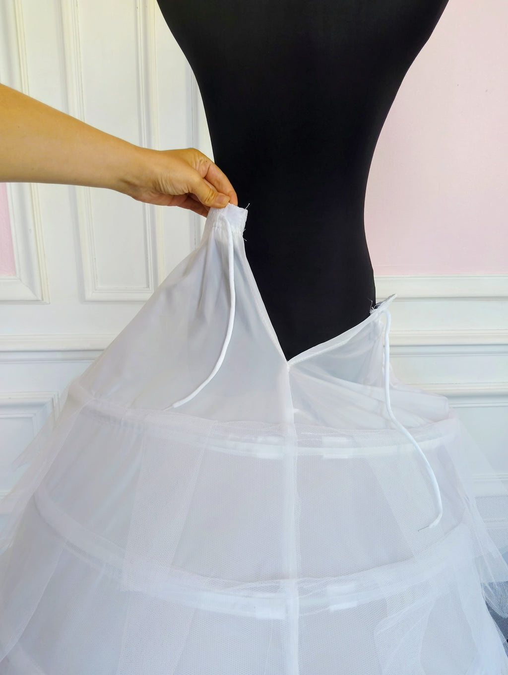 Jupon Mariée XXL 6 Cerceaux & 6 Couches de Tulle, Crinoline Princesse