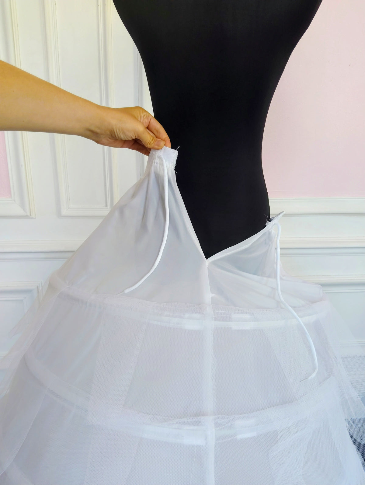 Jupon Mariée XXL 6 Cerceaux & 6 Couches de Tulle, Crinoline Princesse
