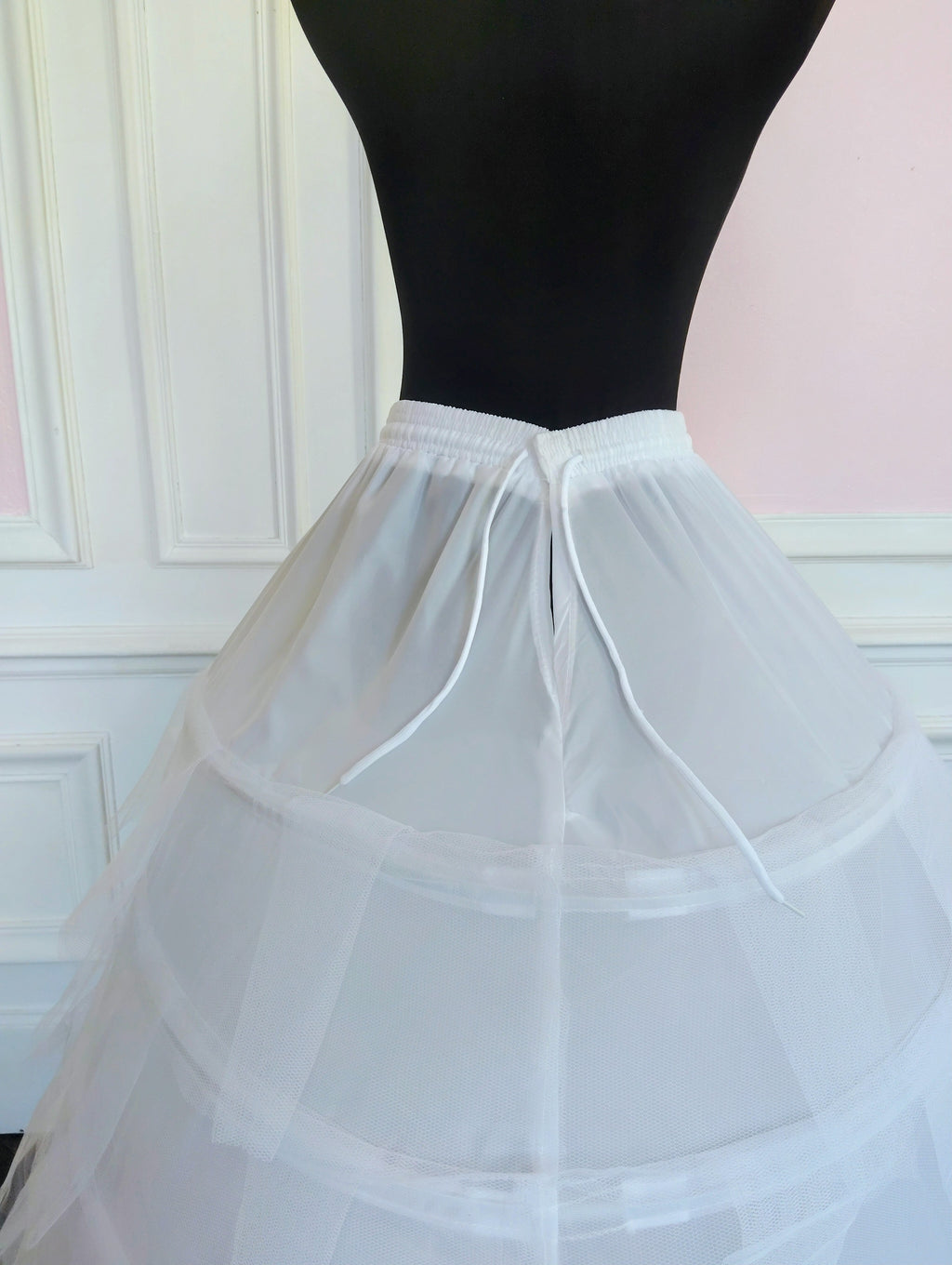 Jupon Mariée XXL 6 Cerceaux & 6 Couches de Tulle, Crinoline Princesse