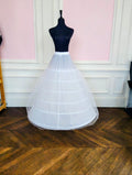 Jupon Mariée 6 Cerceaux avec Tulle, Crinoline Longue XXL