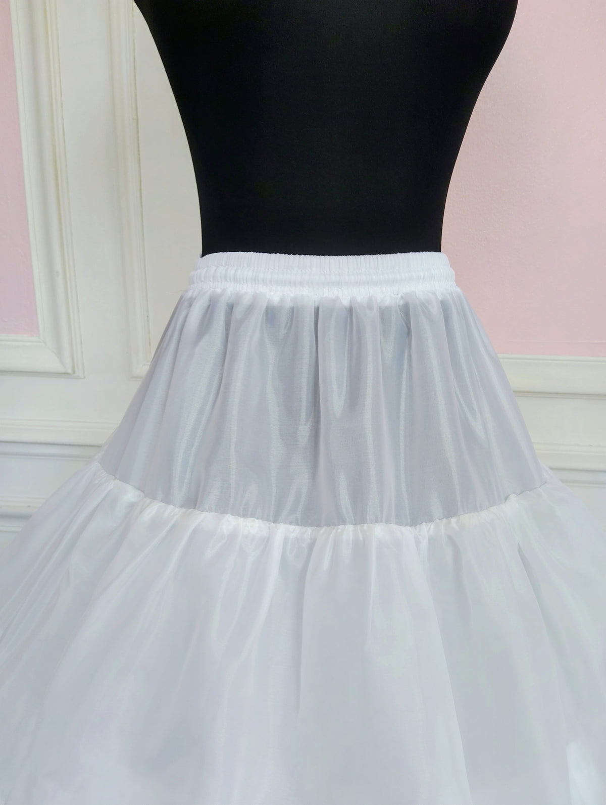 Jupon Mariée Long 4 Cerceaux & 5 Volants, Volume Princesse