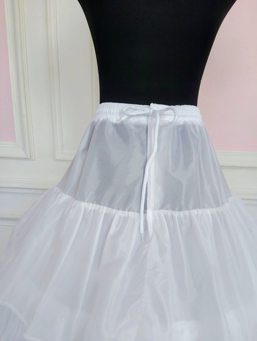 Jupon Mariée Long 4 Cerceaux & 5 Volants, Volume Princesse