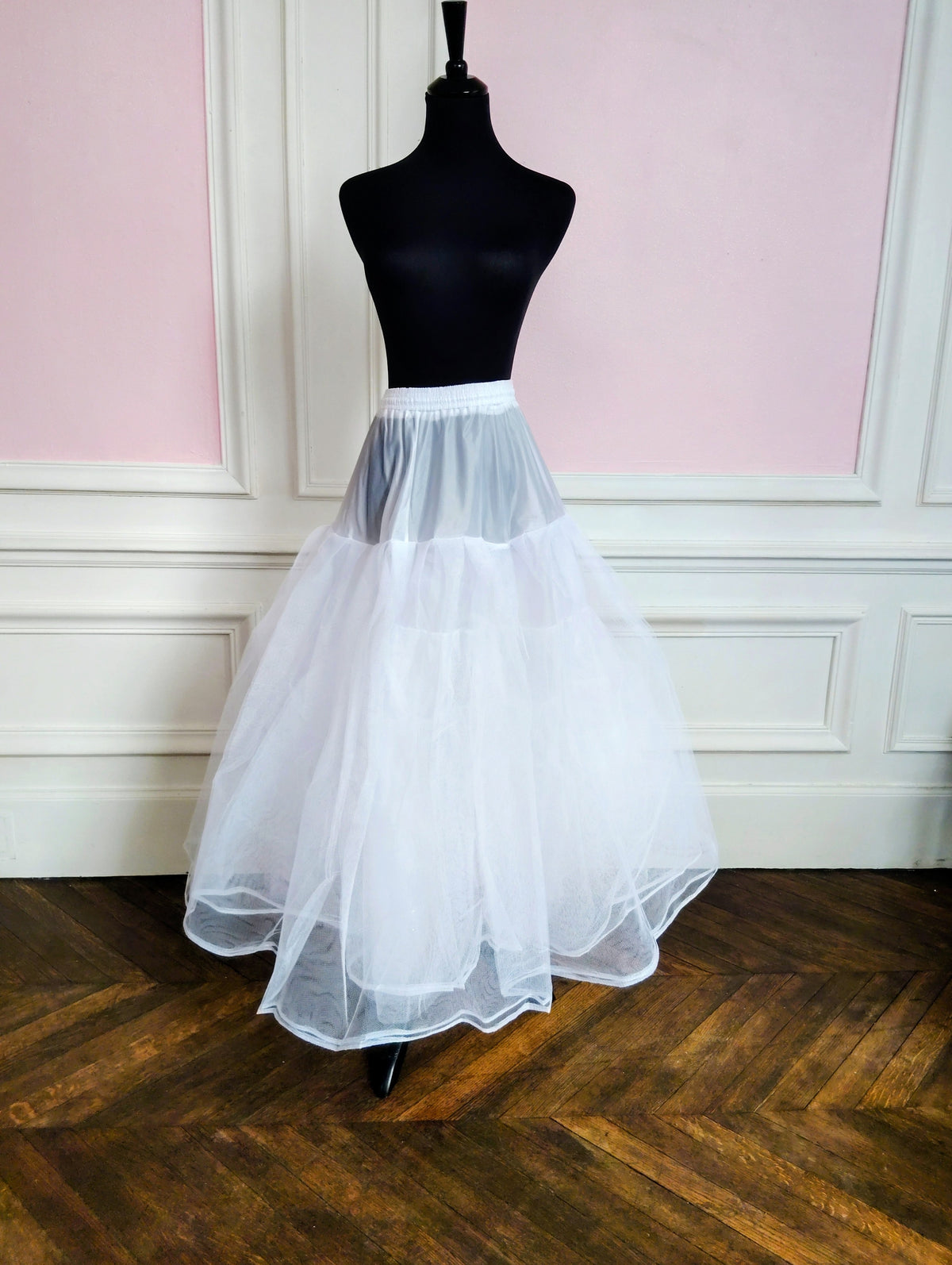 Jupon Mariée Long 8 Couches de Tulle, Volume XXL Sans Cerceau