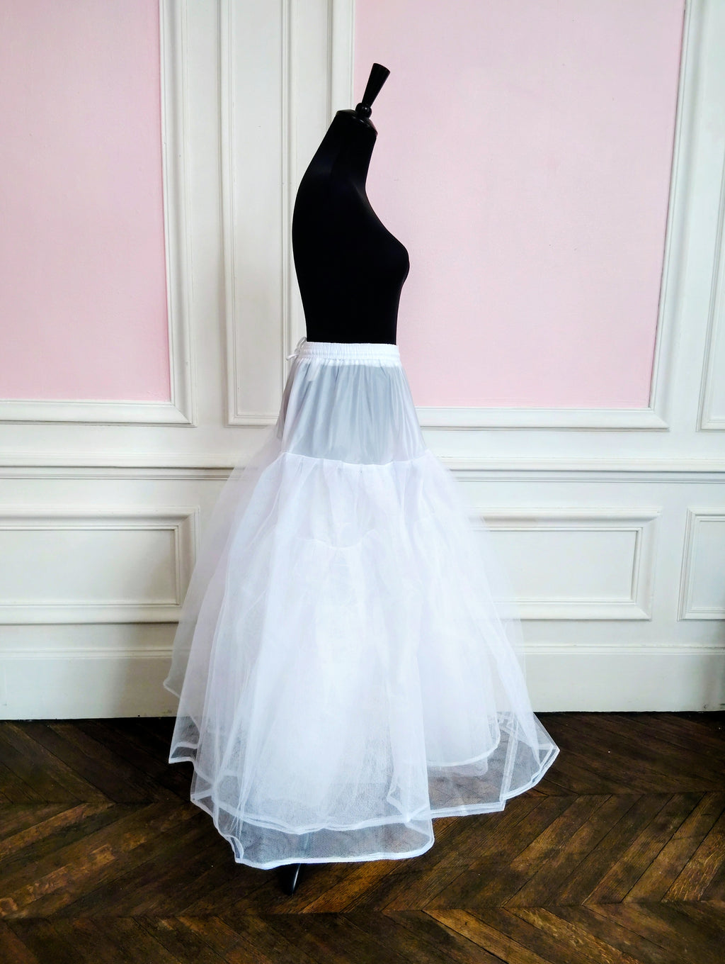 Jupon Mariée Long 8 Couches de Tulle, Volume XXL Sans Cerceau