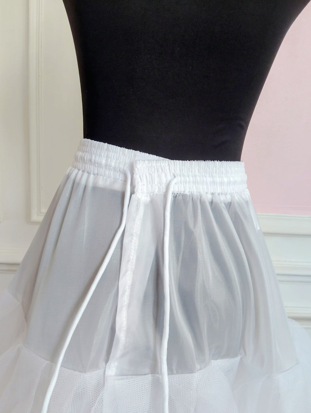 Jupon Mariée Long 8 Couches de Tulle, Volume XXL Sans Cerceau