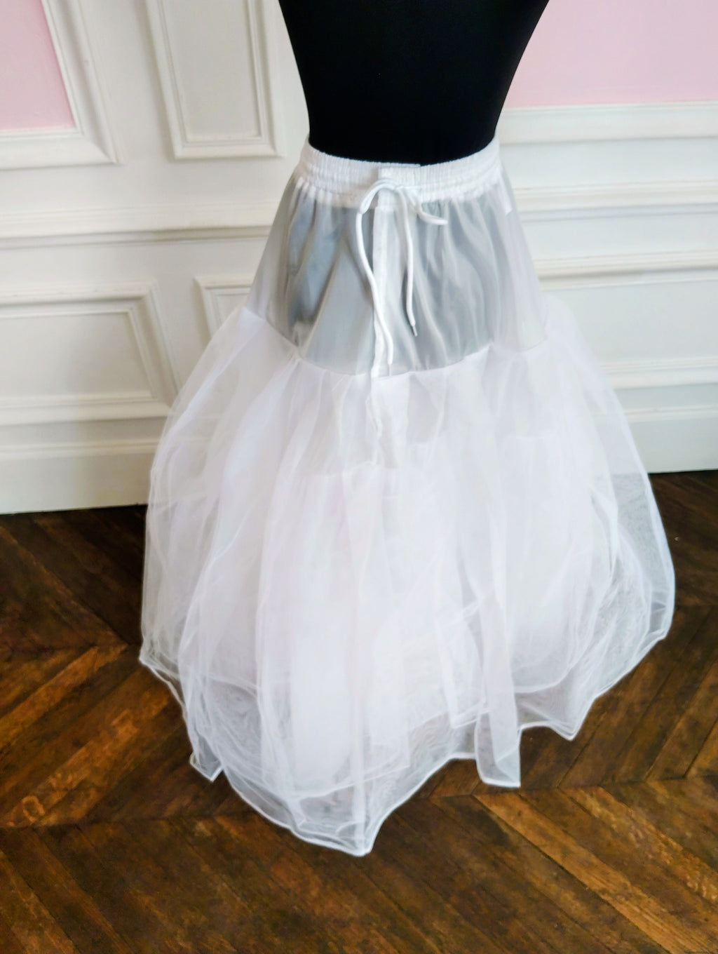 Jupon Mariée Long 8 Couches de Tulle, Volume XXL Sans Cerceau