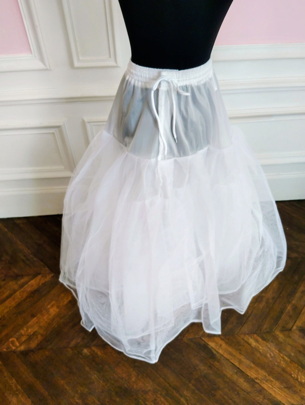 Jupon Mariée Long 8 Couches de Tulle, Volume XXL Sans Cerceau