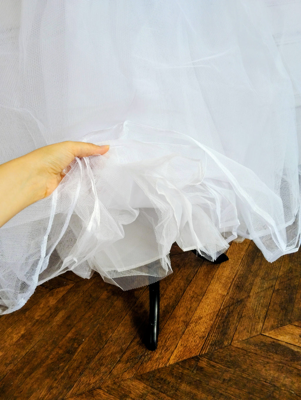 Jupon Mariée Long 8 Couches de Tulle, Volume XXL Sans Cerceau