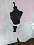 Jupon Crinoline Victorien Court 3 Cerceaux Ouvert Blanc