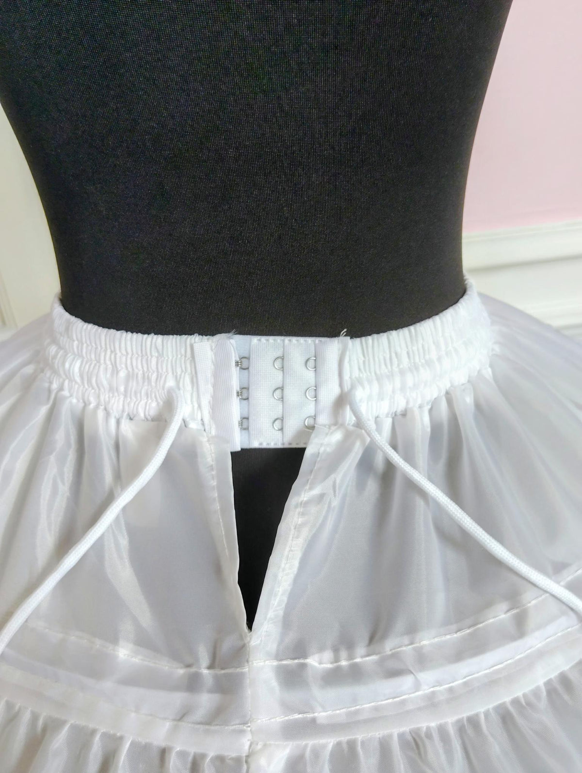 Jupon Crinoline Court Blanc 3 Cerceaux Effet Princesse ballerine