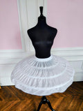 Jupon Crinoline Court Blanc 3 Cerceaux Effet Princesse ballerine
